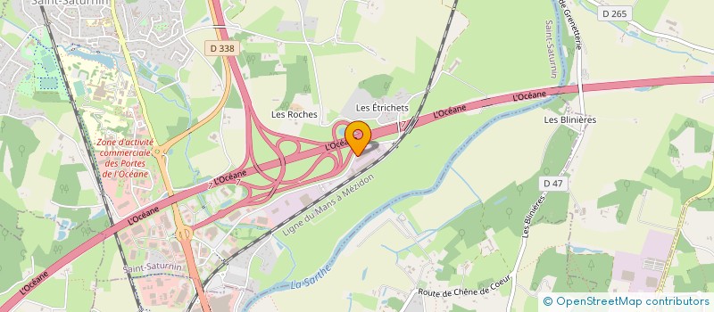 localisation de l'entreprise SATISFORM à SAINT-SATURNIN