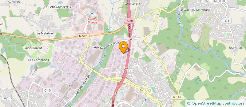 localisation de l'entreprise SATISIS  LIMOGES