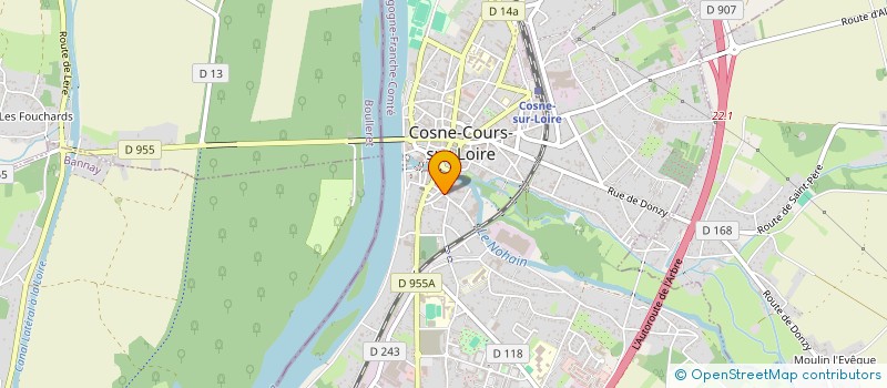 localisation de l'entreprise SATIVA BIEN ETRE à COSNE-COURS-SUR-LOIRE
