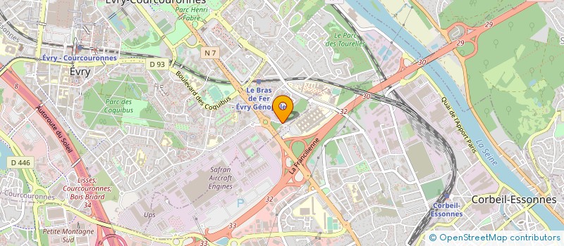 localisation de l'entreprise SATIVA TOWARDS HEALTH BIOTECHNOLOGIES  EVRY-COURCOURONNES