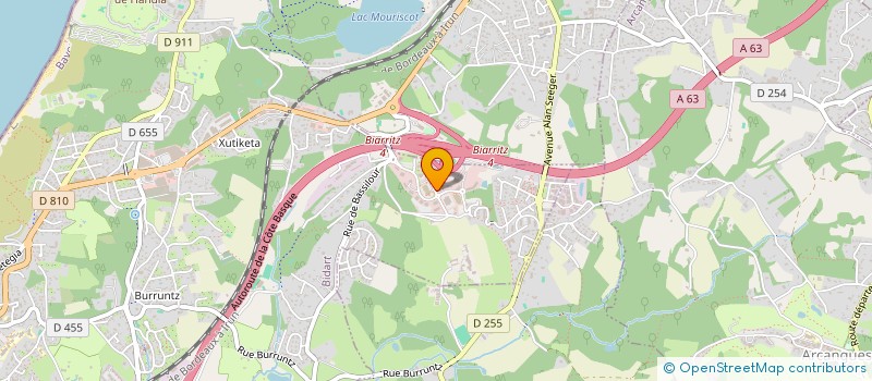 localisation de l'entreprise SATLANTIS FRANCE  BIDART