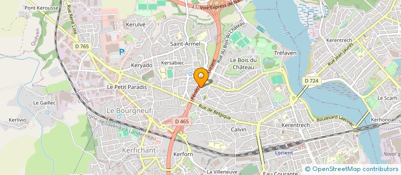 localisation de l'entreprise SATM  LORIENT