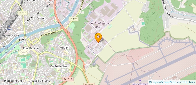 localisation de l'entreprise SATMO  CREIL