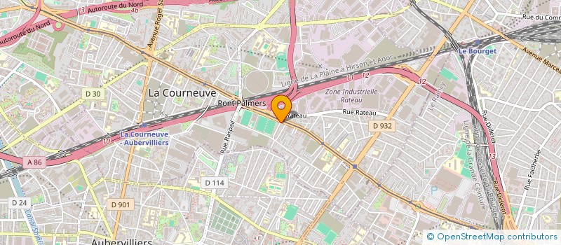 localisation de l'entreprise SATNAM ISOLATION à LA COURNEUVE