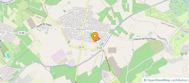 localisation de l'entreprise SATO  ALENYA