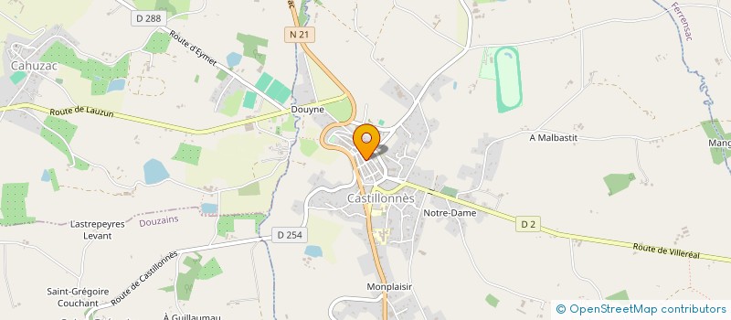 localisation de l'entreprise SATOCHES  CASTILLONNES