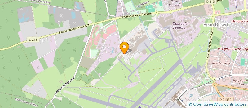 localisation de l'entreprise SATODEV à MERIGNAC
