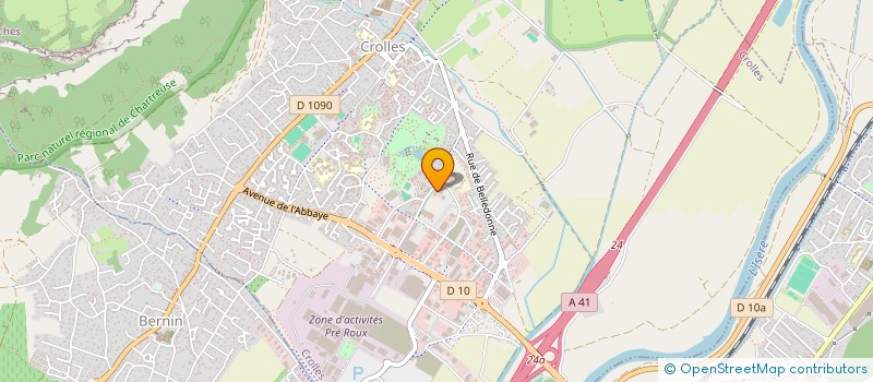 localisation de l'entreprise SATOFRATO  SAINTE-HELENE-SUR-ISERE