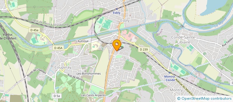 localisation de l'entreprise SATOPHE à ESBLY