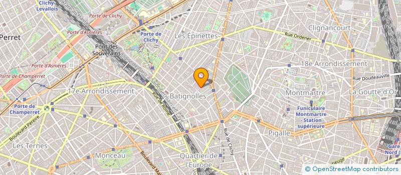 localisation de l'entreprise SATORI INC à CLICHY