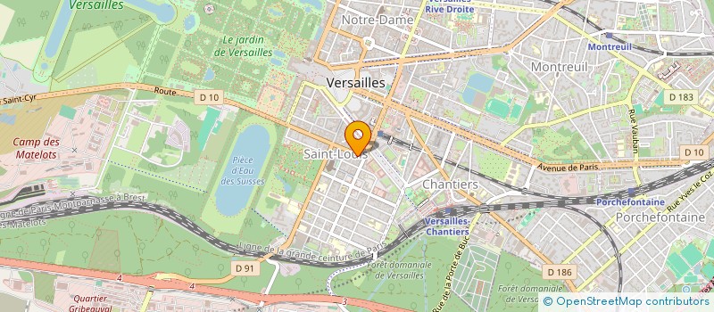 localisation de l'entreprise SATORI PRODUCTION à VERSAILLES
