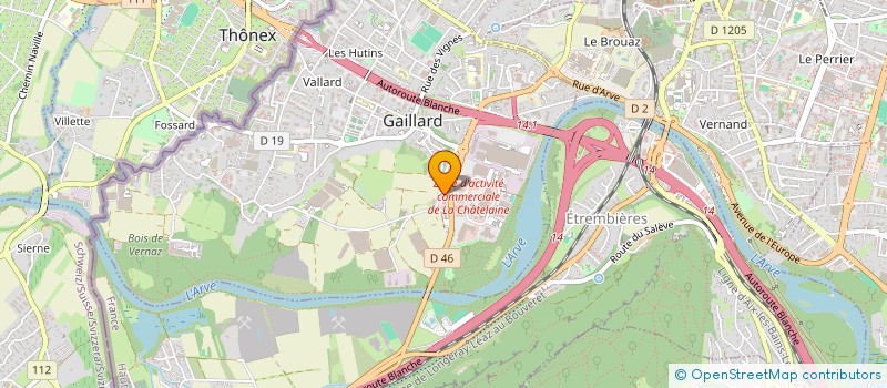 localisation de l'entreprise SATORIZ ANNEMASSE à GAILLARD