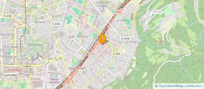 localisation de l'entreprise SATORIZ GRENOBLE à SAINT-MARTIN-D'HERES