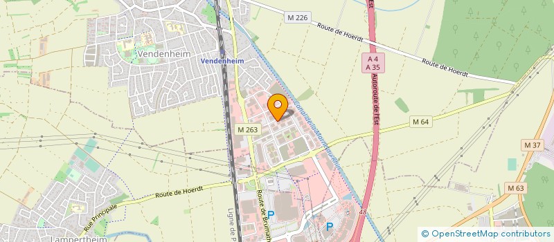 localisation de l'entreprise SATORIZ STRASBOURG à VENDENHEIM