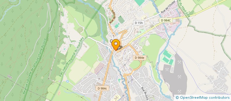 localisation de l'entreprise SATOUR  GEX