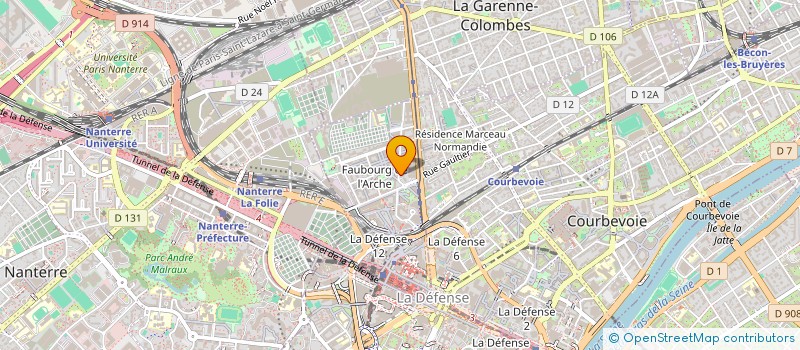 localisation de l'entreprise SATOURI HSARRS  COURBEVOIE