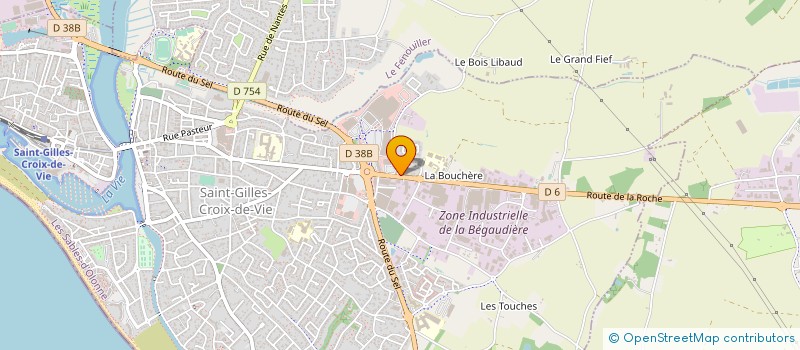 localisation de l'entreprise SATOV à SAINT-GILLES-CROIX-DE-VIE