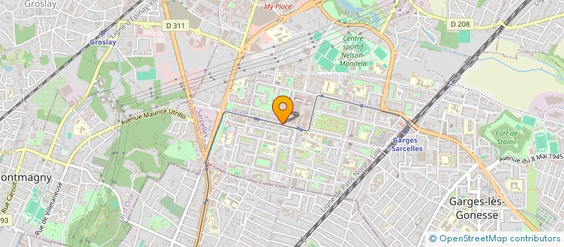 localisation de l'entreprise SATRA  SARCELLES