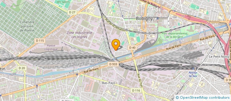 localisation de l'entreprise SATRAGNO SA à BOBIGNY