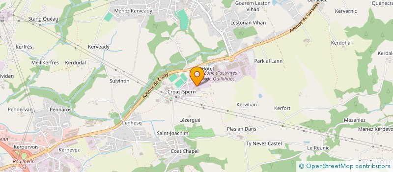 localisation de l'entreprise SATRAS à ERGUE-GABERIC