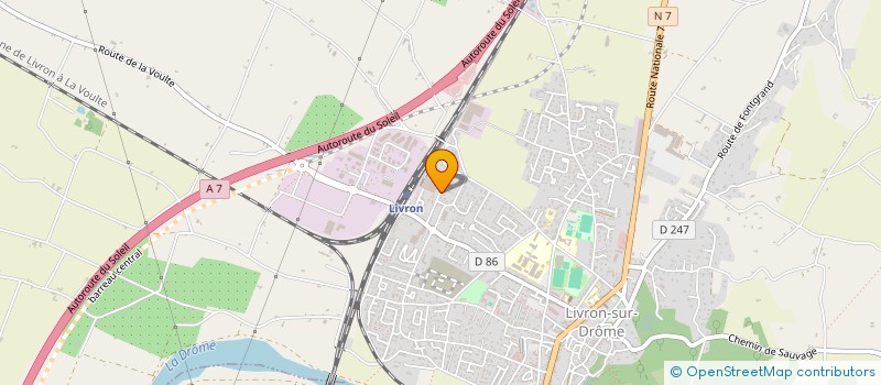 localisation de l'entreprise SATRAS SOCIETE D'APPLICATION DE TRAVAUX SPECIAUX à LIVRON-SUR-DROME