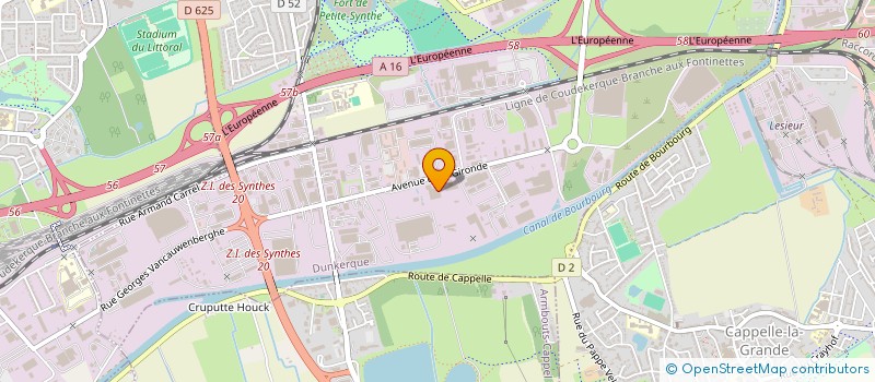 localisation de l'entreprise SATREL à DUNKERQUE