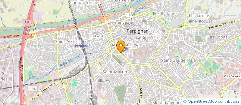 localisation de l'entreprise SATSH  PERPIGNAN