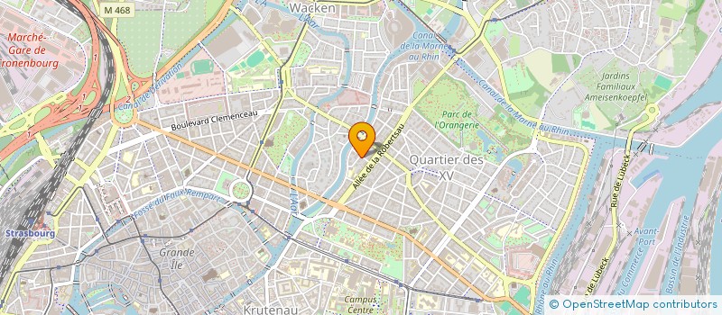 localisation de l'entreprise SATT CONECTUS ALSACE à STRASBOURG