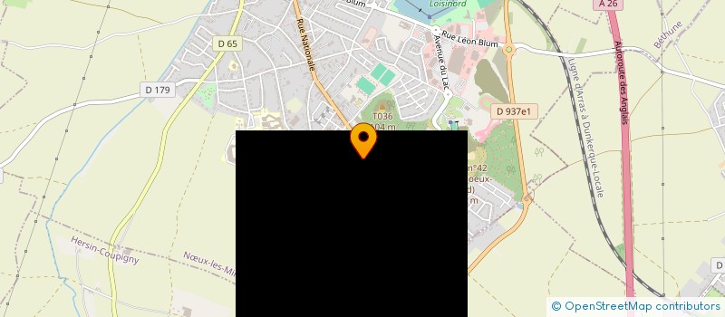 localisation de l'entreprise SATT POSE MENUISERIES à NŒUX-LES-MINES