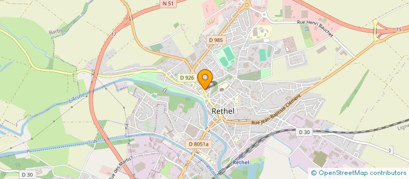localisation de l'entreprise SATTIN ET FILS à RETHEL