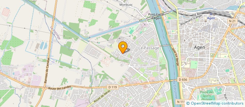 localisation de l'entreprise SATTOU  LE PASSAGE