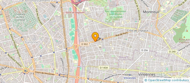 localisation de l'entreprise SATTV à MONTREUIL