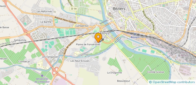 localisation de l'entreprise SATTVA à BEZIERS