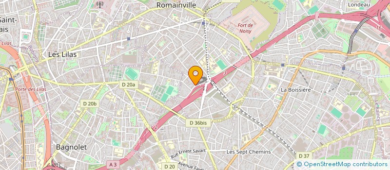 localisation de l'entreprise SATTVA à ROMAINVILLE