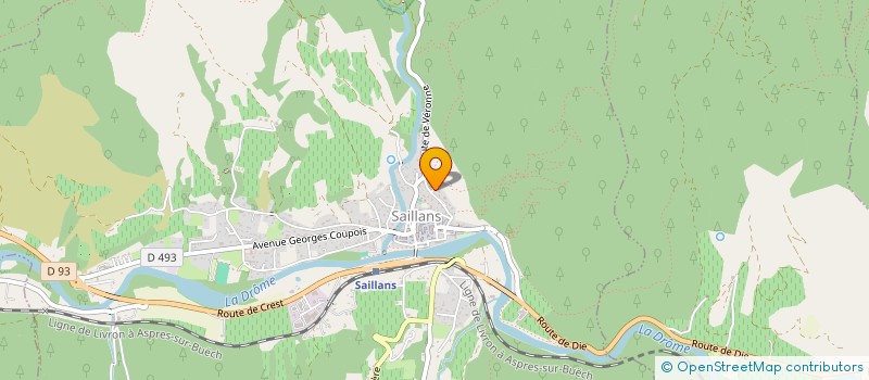 localisation de l'entreprise SATTVA YOGA SAILLANS  SAILLANS