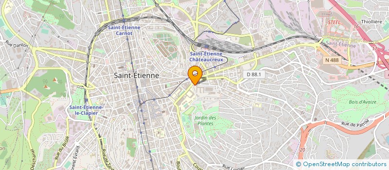localisation de l'entreprise SATURN à SAINT-ETIENNE