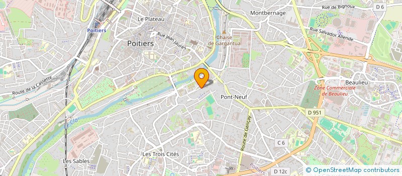 localisation de l'entreprise SATURNAUD  POITIERS