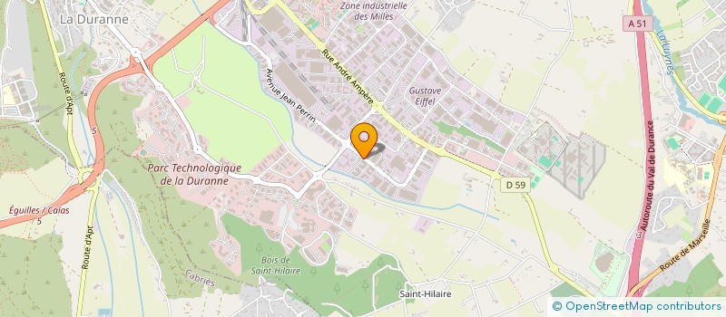 localisation de l'entreprise SATURNE à AIX-EN-PROVENCE