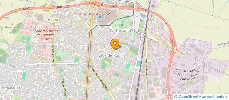localisation de l'entreprise SATURNE à DIJON