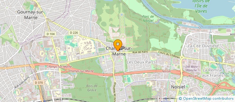 localisation de l'entreprise SATURNE à CHAMPS-SUR-MARNE