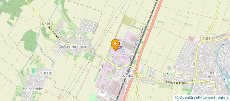 localisation de l'entreprise SATURNE  ERSTEIN