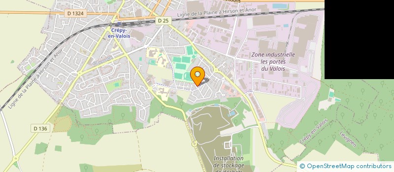 localisation de l'entreprise SATURNE  CREPY-EN-VALOIS