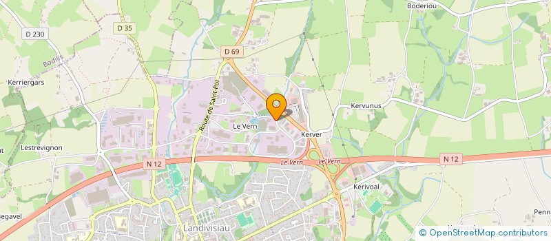 localisation de l'entreprise SATURNE INTERIM à LANDIVISIAU