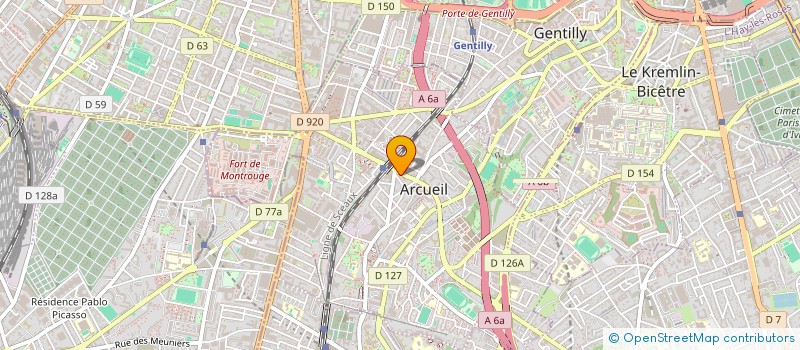 localisation de l'entreprise SATURNE PIZZA  ARCUEIL