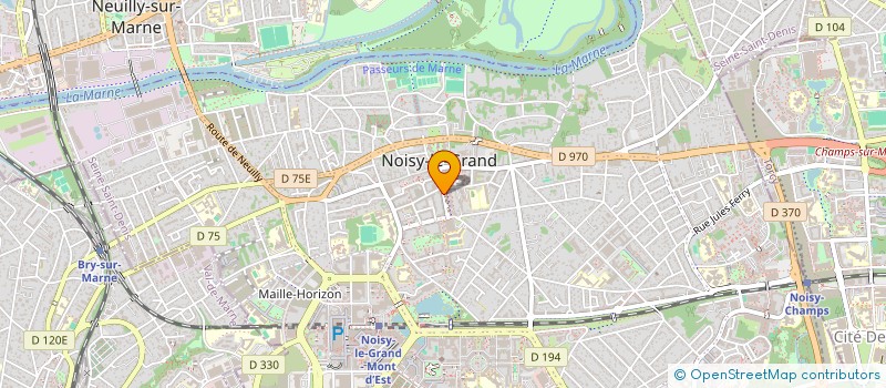 localisation de l'entreprise SATURNE PIZZA à NOISY-LE-GRAND