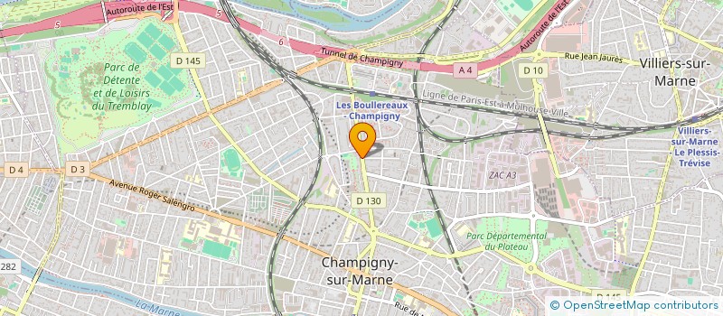 localisation de l'entreprise SATYA à CHAMPIGNY-SUR-MARNE