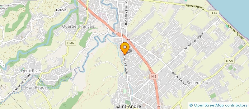 localisation de l'entreprise SATYA à SAINT-ANDRE