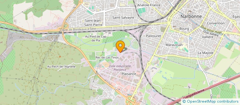 localisation de l'entreprise SATYA YOGA OCCITANIE  NARBONNE