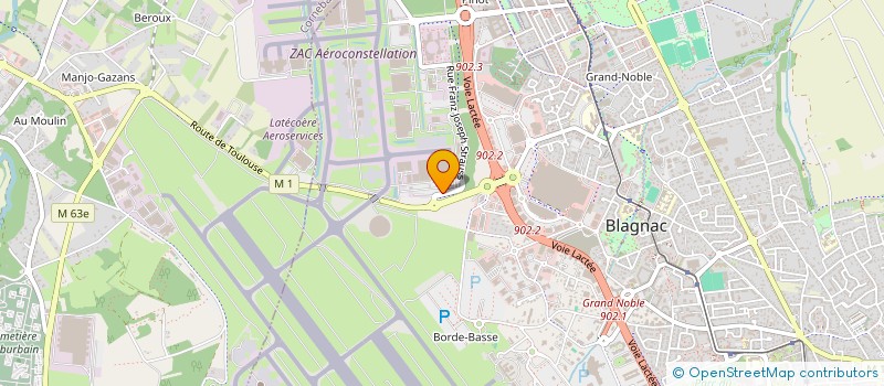 localisation de l'entreprise SATYS AEROSPACE à BLAGNAC