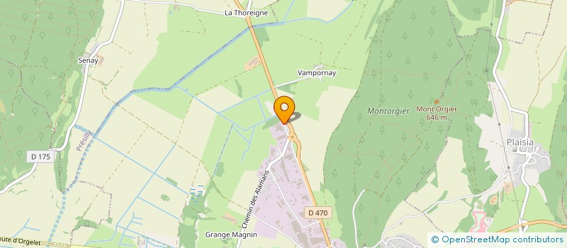 localisation de l'entreprise SATYS ELECTRIC DEVELOPMENT à ORGELET